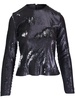 long-sleeved sequinned top