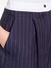 pinstriped double-waist boxer shorts