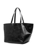 Punch logo-embossed leather tote bag