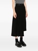 pleated midi skirt