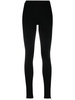 Zip stretch viscose leggings