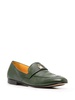 Lock leather loafers