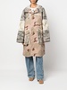 multi-panel hooded coat