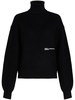 logo-embroidered turtleneck sweater