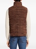 high-neck suede gilet