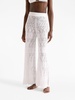 Simone crochet wide-leg trousers