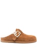 Brown Fendi Feel Suede Slippers