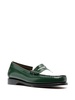 Green Larson Leather Loafers 