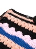 Vera striped crochet tote bag