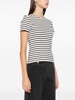 striped rhinestone-embellished T-shirt