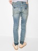 P001 Vintage distressed-finish skinny jeans