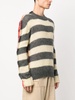 stripe-print knit jumper