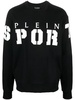 LS logo-print cotton jumper