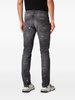 paint-splatter low-rise slim-fit jeans 