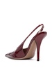 100mm patent-leather sligback pumps