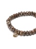 14kt yellow gold labradorite beaded bracelet