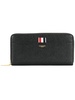 grosgrain-tab leather continental wallet