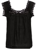 Aphra crochet-trim blouse