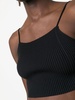 ribbed-knit camisole crop top