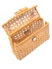 Abigail woven-wicker bag