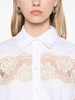 lace-panel shirt 