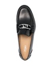 FF-plaque leather loafers