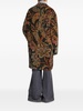 paisley-print velvet coat 