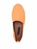 orange leather espadrilles