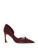 90mm suede pumps