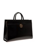 Emblem logo-plaque leather tote bag