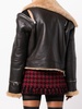 cropped shearling jacket