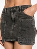 carpenter denim miniskirt