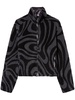 Marmo-print fleece jacket