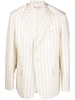 notched lapels striped blazer