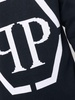 intarsia-logo crewneck sweater