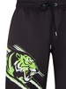 Tiger-print swimming shorts