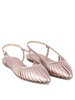 strappy leather ballerina flats