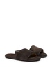 suede flat slides