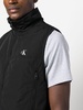 logo-print padded gilet