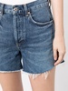 Annabelle raw-cut denim shorts