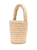 Iconic raffia bucket bag