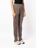 slim-cut cotton track pants