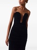 strapless ruched dress