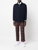 virgin-wool tartan trousers