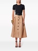 polka dot A-line skirt