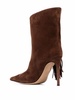 fringed suede 110mm ankle boots