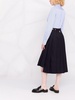 Super 120s twill pleated skirt