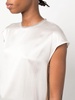 round-neck silk-blend tank top