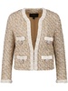 contrasting-trim looped jacket