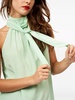 silk tie-neck halterneck top